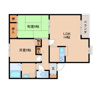 Pal大安寺【203号室】の間取り