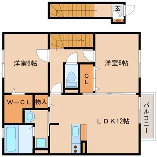 WIT大安寺【2階】の間取り