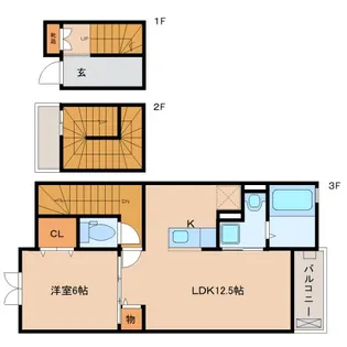 エレガンテ【3階】の間取り