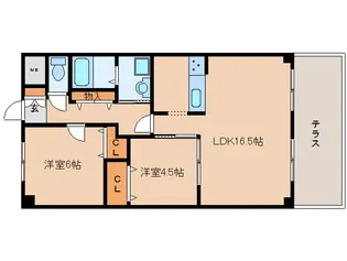 クレストコート【1階】の間取り