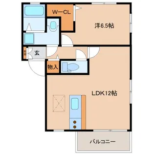 メゾンシャルムA【202号室】の間取り