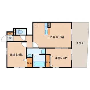 奈良県奈良市法華寺町【アパート】の間取り