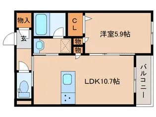 奈良県奈良市大宮町6丁目【マンション】の間取り