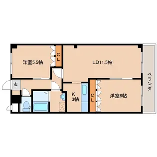 CHERRY HOUSE【2階】の間取り