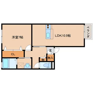 エスポワール C棟【1階】の間取り