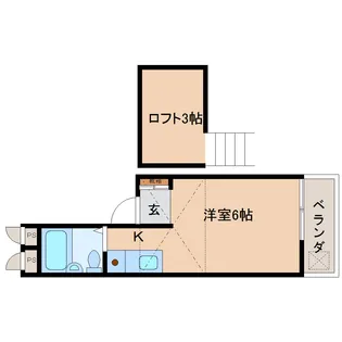 サンハイツ田村【202号室】の間取り