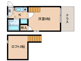 シティパレス奈良町PART−1【1階】の間取り