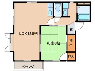 タウンコート西 A棟【1階】の間取り