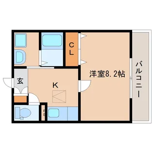 ハーベストⅠ【1階】の間取り