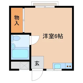 ブライトン法蓮【1階】の間取り