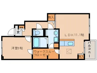 ラ・レコルトB【1階】の間取り