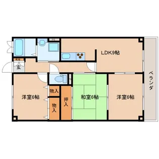 ライブリー州見【3階】の間取り