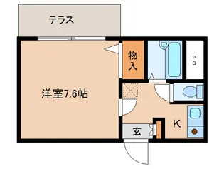 レジデンスアリュール【1階】の間取り