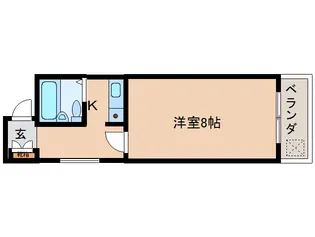 奈良県奈良市阪新屋町【マンション】の間取り