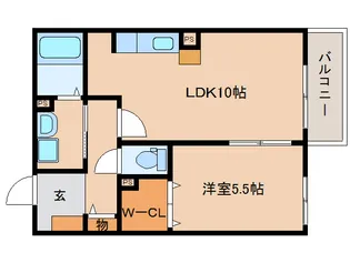 シャトーヒルズ 南館【1階】の間取り