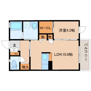 ディアス雲村【2階】の間取り