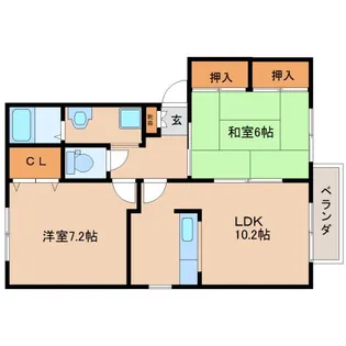 コンフォール【2階】の間取り