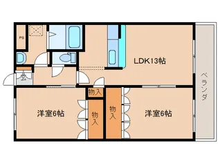 CASA AL DENTE【2階】の間取り