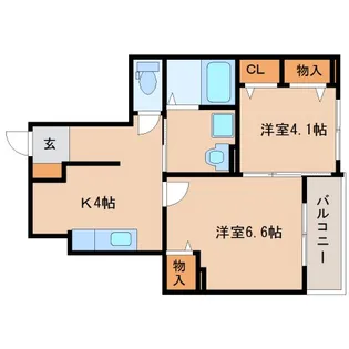 アルカンシエルコリーヌ【1階】の間取り