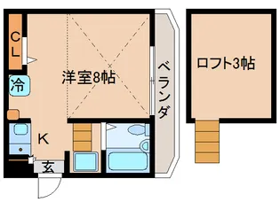 シティパレス21奈良町P-Ⅱ【1階】の間取り