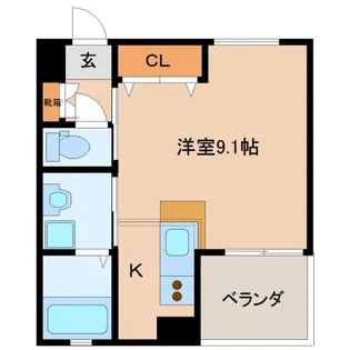 キューブ【2階】の間取り