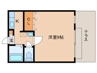グランドゥール北市【1階】の間取り