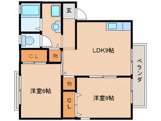 奈良県香芝市畑4丁目【アパート】の間取り
