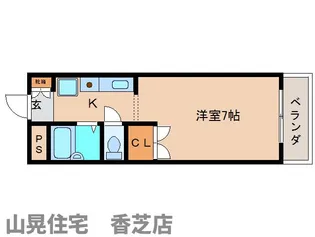 奈良県香芝市旭ケ丘4丁目【マンション】の間取り