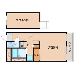 レオパレス21 たかがき【1階】の間取り