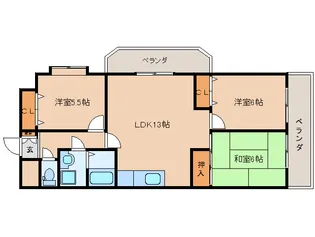 奈良県香芝市畑3丁目【マンション】の間取り