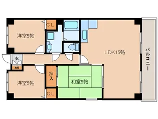 奈良県香芝市畑3丁目【マンション】の間取り