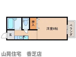奈良県香芝市逢坂6丁目【マンション】の間取り