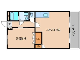 奈良県北葛城郡上牧町大字中筋出作【マンション】の間取り