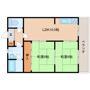 奈良県香芝市磯壁4丁目【マンション】の間取り
