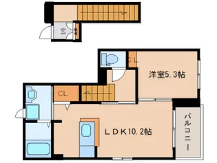 ヴィオラパッソⅤ【206号室】の間取り