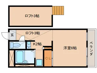 奈良県香芝市別所【マンション】の間取り