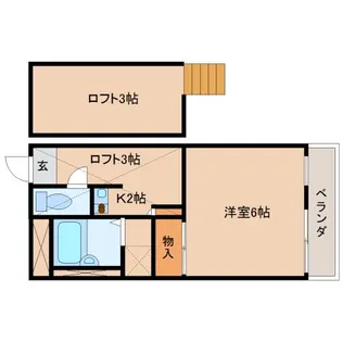 エルミタージュ【108号室】の間取り