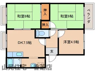奈良県北葛城郡広陵町馬見北9丁目【アパート】の間取り