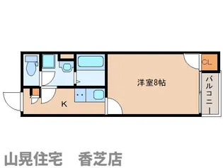 奈良県香芝市五位堂4丁目【アパート】の間取り