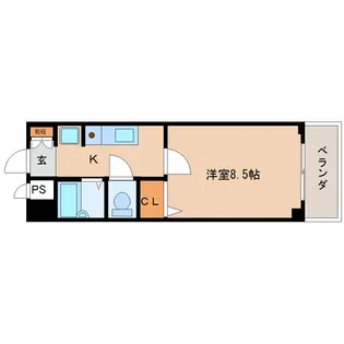 グランメール香芝【407号室】の間取り