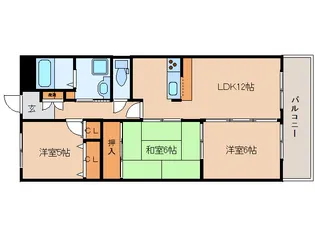 パラッツォ春崎【202号室】の間取り
