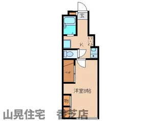 奈良県香芝市別所【アパート】の間取り
