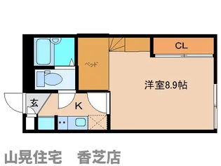 レオパレス21 シルフィード【102号室】の間取り
