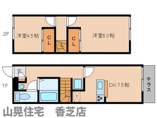 レオパレス21めぐみ【104号室】の間取り