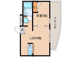 奈良県香芝市五位堂3丁目【マンション】の間取り