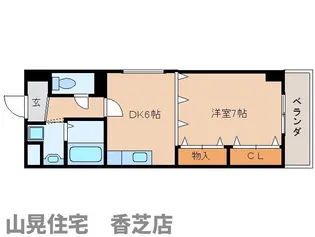 奈良県香芝市瓦口【マンション】の間取り