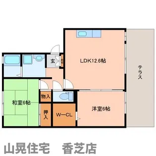 奈良県北葛城郡上牧町大字中筋出作【アパート】の間取り