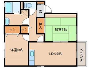 エクレール法蓮Ⅱ【2階】の間取り