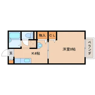 ラークハイツ新大宮【2階】の間取り