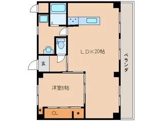 大西ビル【6階】の間取り